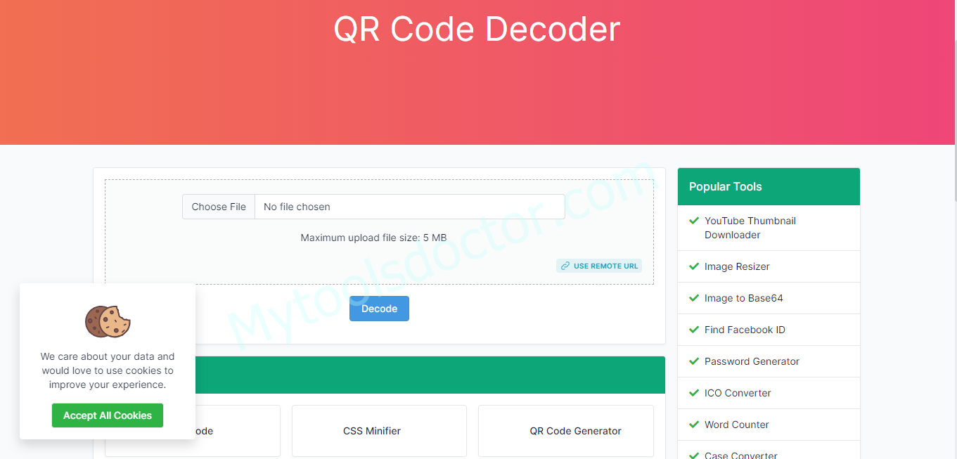 QR Code Decoder Online Free From Image